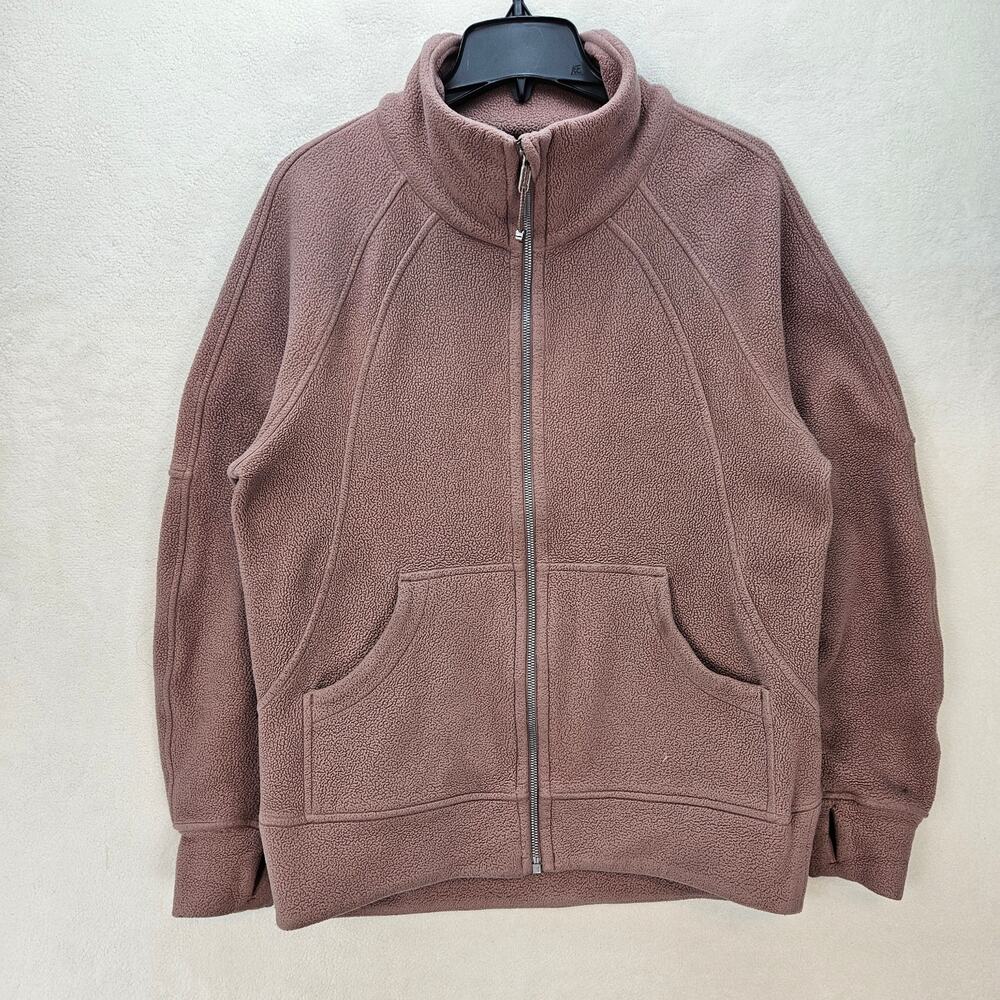 LULULEMON WOMEN'S XS/S MAUVE SHERPA FLEECE FULL ZIP JACKET